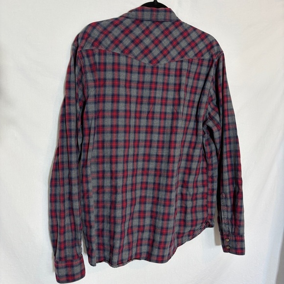 Lucky Brand Flannel Western Snap Shirt - Picture 9 of 9